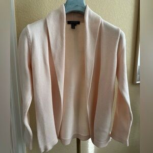 Lauren Ralph Lauren 100% Cotton Open Cardigan / Soft Pink / Size Medium